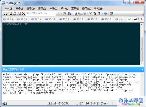 SecureCRT全局发送相同命令,快速抓取服务器信息的方法 SecureCRT全局发送相同命令,快速抓取服务器信息的方法