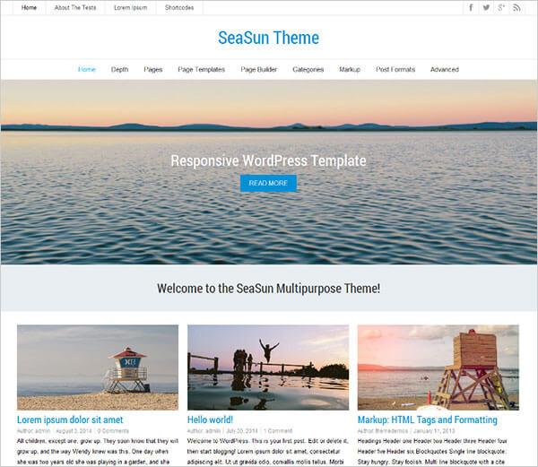 SeaSun-free-wp-theme-2014