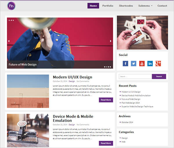 MioMio-Free-WordPress-Theme