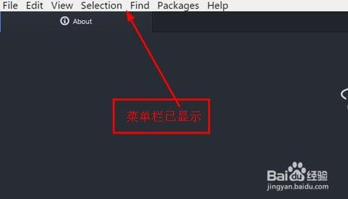 Atom快速进入全屏后隐藏/恢复显示菜单栏