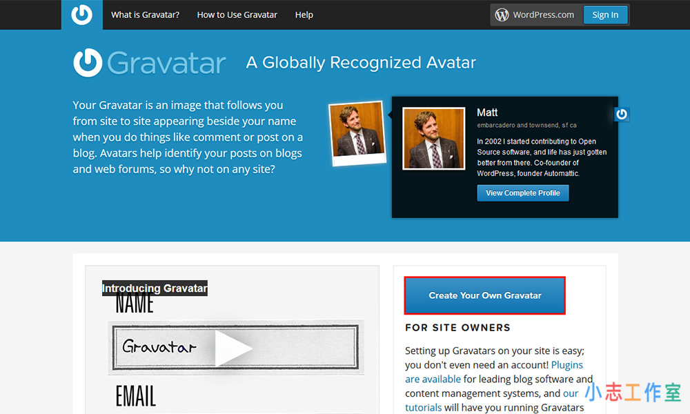 WordPress站点全球通用Gravatar头像注册