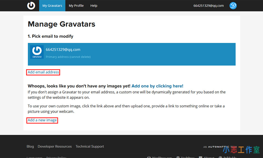 WordPress站点全球通用Gravatar头像注册