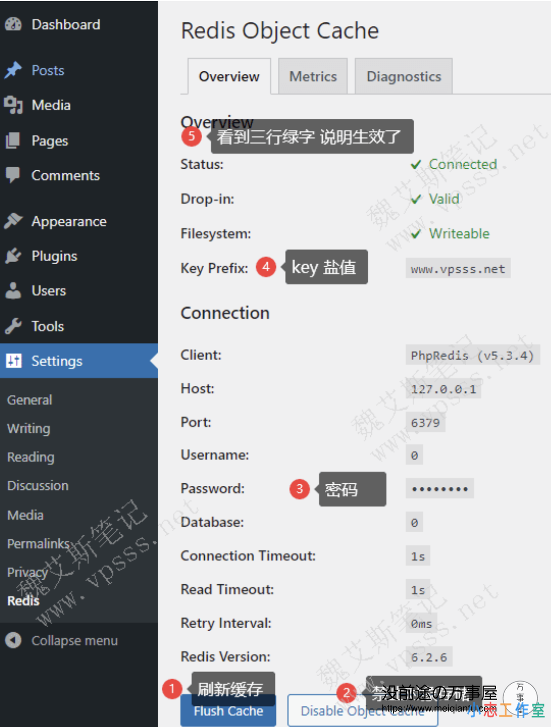 不是吐槽，是转载！技术转载！宝塔面板部署Redis扩展及Redis Object cache插 件详细介绍-1