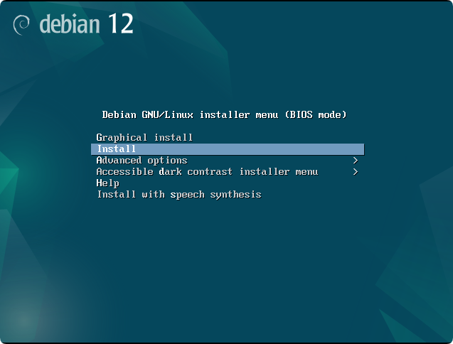 系统安装教程:Debian 12.11 系统安装过程简介(终端界面) 系统安装教程:Debian 12.11 系统安装过程简介(终端界面)